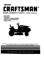 Craftsman 917.258510 Owner'S Manual предпросмотр