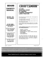 Preview for 56 page of Craftsman 917.258542 Owner'S Manual