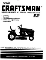 Craftsman 917.258552 Owner'S Manual preview