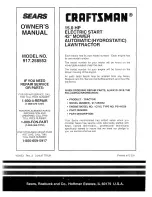 Preview for 56 page of Craftsman 917.258552 Owner'S Manual