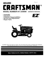 Craftsman 917.258680 Owner'S Manual preview