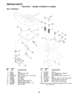 Preview for 42 page of Craftsman 917.258694 Owner'S Manual