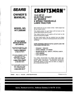 Preview for 56 page of Craftsman 917.259290 Owner'S Manual