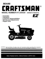 Предварительный просмотр 1 страницы Craftsman 917.259330 Owner'S Manual