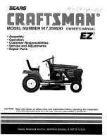 Предварительный просмотр 1 страницы Craftsman 917.25953 Owner'S Manual