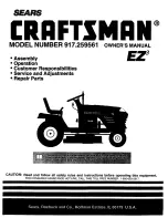 Craftsman 917.259561 Owner'S Manual предпросмотр