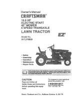 Предварительный просмотр 1 страницы Craftsman 917.270($30 Owner'S Manual