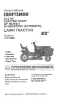 Craftsman 917.270621 Owner'S Manual preview