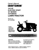 Craftsman 917.27076 Owner'S Manual preview