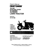 Craftsman 917.271080 Owner'S Manual preview