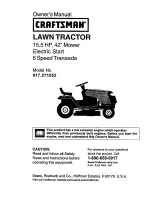 Craftsman 917.271552 Owner'S Manual preview