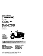 Предварительный просмотр 1 страницы Craftsman 917.271632 Owner'S Manual