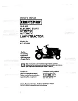 Предварительный просмотр 1 страницы Craftsman 917.271640 Owner'S Manual