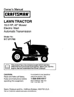 Предварительный просмотр 1 страницы Craftsman 917.271760 Owner'S Manual