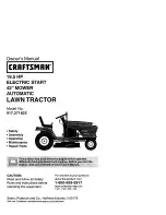 Предварительный просмотр 1 страницы Craftsman 917.271825 Owner'S Manual