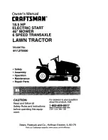 Предварительный просмотр 1 страницы Craftsman 917.272030 Owner'S Manual