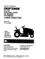 Preview for 1 page of Craftsman 917.272200 Owner'S Manual