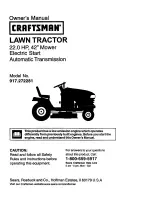 Предварительный просмотр 1 страницы Craftsman 917.272281 Owner'S Manual