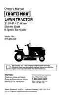 Предварительный просмотр 1 страницы Craftsman 917.272453 Owner'S Manual