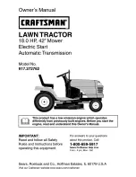 Preview for 1 page of Craftsman 917.272762 Owner'S Manual