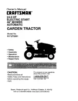 Предварительный просмотр 1 страницы Craftsman 917.273201 Owner'S Manual