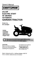 Preview for 1 page of Craftsman 917.273221 Owner'S Manual