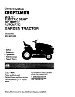 Craftsman 917.273320 Owner'S Manual предпросмотр