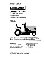 Craftsman 917.273381 Owner'S Manual preview