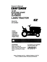 Предварительный просмотр 1 страницы Craftsman 917.273421 Owner'S Manual