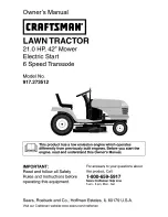 Craftsman 917.273512 Owner'S Manual preview