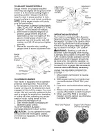 Предварительный просмотр 14 страницы Craftsman 917.274760 Owner'S Manual