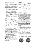 Preview for 14 page of Craftsman 917.274822 Owner'S Manual