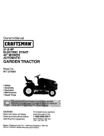 Предварительный просмотр 1 страницы Craftsman 917.274961 Owner'S Manual