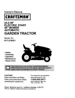 Craftsman 917.275021 Owner'S Manual preview