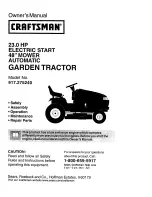 Craftsman 917.275240 Owner'S Manual предпросмотр