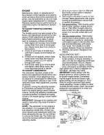 Предварительный просмотр 27 страницы Craftsman 917.276181 Operator'S Manual