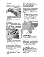 Preview for 12 page of Craftsman 917.276630 Operator'S Manual