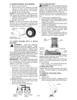 Preview for 24 page of Craftsman 917.28601 Operator'S Manual