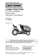 Craftsman 917.28736 Operator'S Manual preview