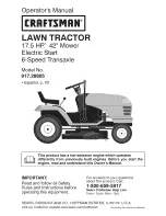 Craftsman 917.28805 Operator'S Manual preview