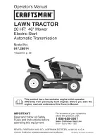 Craftsman 917.28814 Operator'S Manual preview