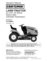 Craftsman 917.288341 Operator'S Manual preview