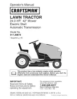 Craftsman 917.28870 Operator'S Manual preview