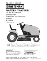 Craftsman 917.28874 Operator'S Manual preview