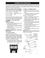 Preview for 8 page of Craftsman 917.289081 Operator'S Manual