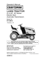 Предварительный просмотр 1 страницы Craftsman 917.28914 Operator'S Manual