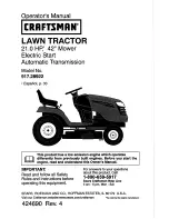 Craftsman 917.28922 Operator'S Manual preview