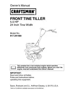 Craftsman 917.291480 Owner'S Manual preview