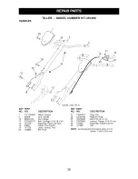 Preview for 36 page of Craftsman 917.291490 Owner'S Manual