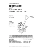 Craftsman 917.292301 Owner'S Manual preview